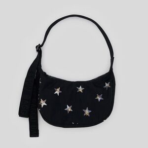NWT BAGGU Small nylon crescent bag - STAR pattern
